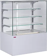 Витрина кондитерская UNIS Cube II Transparent 1000 Pearl White