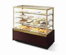 Витрина кондитерская Chilz VETE KUB 130 шоколад/золотой глянец