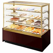 Витрина кондитерская Chilz VETE KUB 90 шоколад/золотой глянец