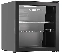 Холодильный шкаф со стеклом COOLEQ TBC-46N черный
