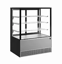 Витрина кондитерская KAYMAN KВК-950М Люкс Квадро черный
