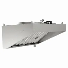 Зонт вытяжной пристенный с гидрозатвором Кобор HFR-2-210/120/К