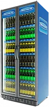 Холодильный шкаф Frigoglass Max 1000 HD (R290) (сер.корпус,бел.кабинет,сер.рамка дв.,2Led,5полок,5ЦД)