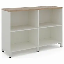 Шкаф открытый Kobor HO/2-120/40/M white/natural