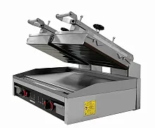Пресс-гриль Kocateq GH66ED двухсекционный полуавтоматический для жарки стейков и гамбургеров со съемной тефлоновой стеклотканью
