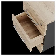 Тумба приставная Kobor TS3-40/50 black/natural