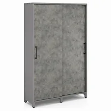 Шкаф-купе гардероб Kobor HKG/5-120/40/M aluminum/chicago