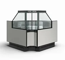 Холодильная витрина Полюс Carboma GC110 VV-6-1 внутренний угол с боковинами (версия 2.0) (9006-0430)