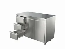 Стол-тумба ATESY СТ-С-1200.600-02-Р-3Л (СТ-2/1200/600 с ящиками)