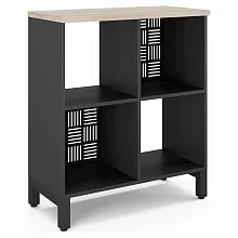 Стеллажная система Kobor SQ-2Х2 black/natural