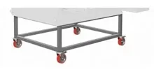 Подставка для печи для пиццы конвейерной RoboChef 800, 1010х1270х1120мм, открытая, обвязка с 4-х сторон, нерж.сталь, передвижная, св., верх.пан.тепл.