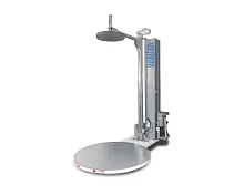 Паллетоупаковщик Hualian Machinery HL-1500P Economical с моторизированной кареткой с престрейчем и прижимом