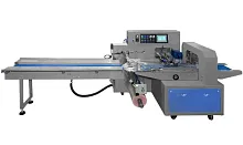 Горизонтальная упаковочная машина Hualian Machinery DXDZ-600XD с откачкой воздуха (3 servo, лент. 280 мм, min bag L 180, H max. 100)