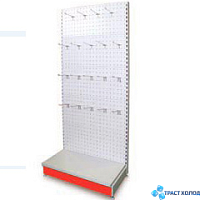 Стеллаж пристенный прямой с перфорированными панелями МХМ Купец / Онар