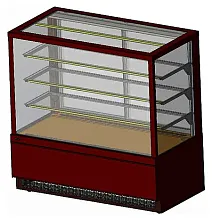 Витрина кондитерская Chilz Vete Kub Lux 130 шоколад/золотой глянец/шоколад