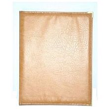 Папка-карта вин 32,5*18,5см кож.зам.-шелк бежевая съемные файлы (319) /1/