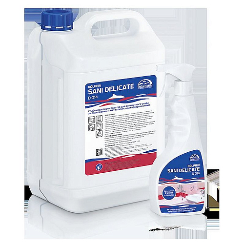Средство моющее для уборки влажных помещений 5 л. Dolphin Sani Delicate /3/