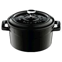 Кастрюля 1,7 л. чугун d=18 см. черная, матовая LAVA