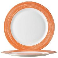 Тарелка d=195 мм. оранж. край Браш /6/