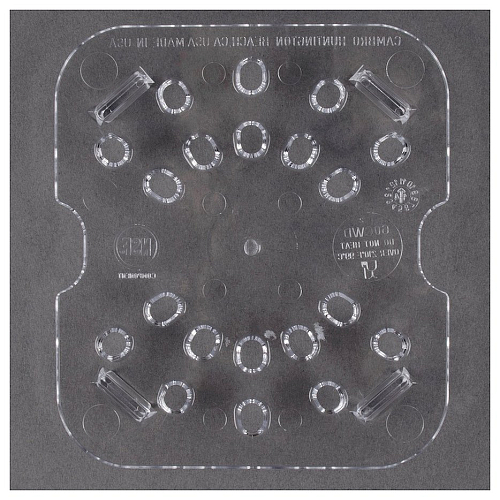 Сливная вставка к GN 1/6 (дренаж), поликарбонат, белая, прозрачная (JD-P1602PP) /48/