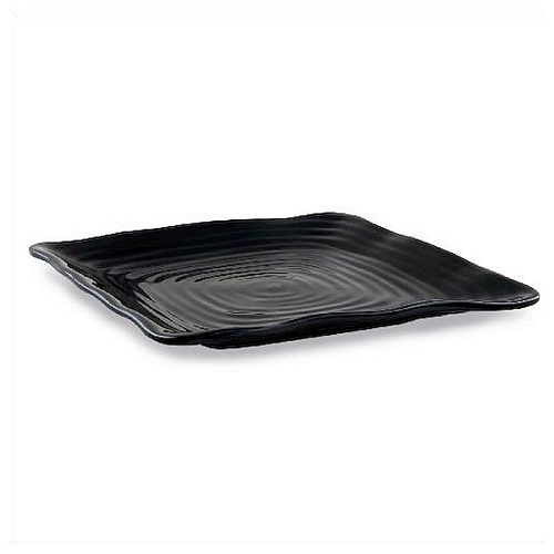 Тарелка квадратная 21,5*21,5см "Черный"