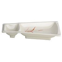 Блюдо с подсоусником 22,9*16см "Осенняя трава"