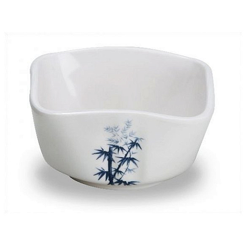 Миска квадратная 8,7*8,7 см. h=5 см. 150 мл. "Голубой бамбук"