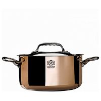 Кастрюля 3,3 л. медь-нерж. d=20 см. h=10,7 см. с крышк. (индукция) De Buyer