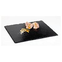 Блюдо для подачи прямоугольное 32,5*26,5 см. (GN1/2) черное, сланец APS /1/