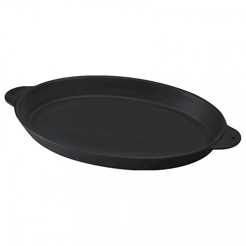 Сковорода порц. 24,5*18 см. чугун. овальная "ECO" LAVA