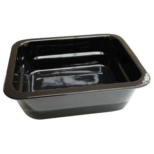 Гастроемкость 1/2 h=100 фарфор черная /1/