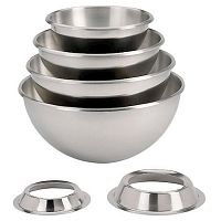 Миска 2,1 л. d=20 см полусферическая для замеса без подставки и ручек нерж De Buyer /1/