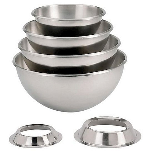 Миска 2,1 л. d=20 см полусферическая для замеса без подставки и ручек нерж De Buyer /1/