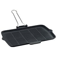 Сковорода-гриль 21*36 см. чугун, черная "ECO" LAVA