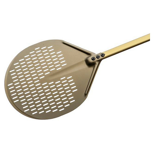 Лопата для пиццы перфорир. d=33 см. l=150 см. алюм. Gold Gimetal /1/