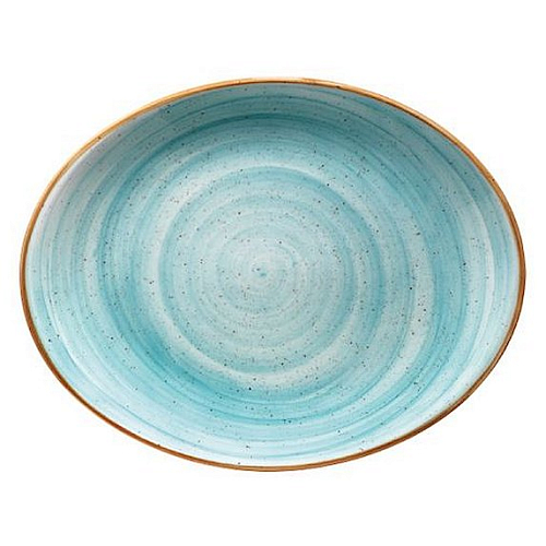 Блюдо l=360*280 мм. Аква /1/6/