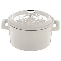 Кастрюля порц. 0,35 л. чугун d=10 см. белая "TRENDY" LAVA