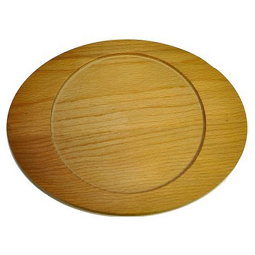 Подставка деревянная для сковороды-мини d=16 см, овальная 23,5*18,5 см. (код 47187)