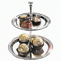 Этажерка 2-х ярусная d=11/14 см. нерж. APS /1/