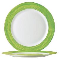 Тарелка d=195 мм. зеленый край Браш /6/