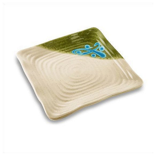 Тарелка квадратная 21.5 * 21.5 см. "Удача"