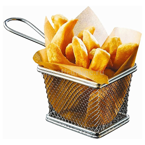 Корзинка для картофеля фри 13*11*8 см нерж. (A06) /1/