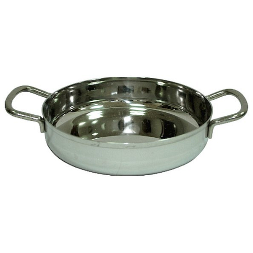 Сковорода порц. d=12,5 см. с 2 ручками глубокая нерж. MGSteel /1/12/