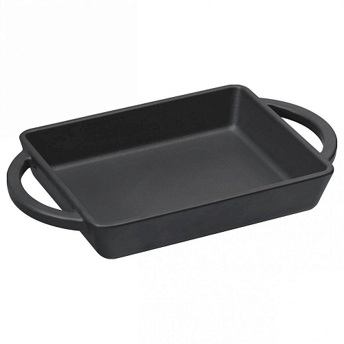 Сковорода порц. 12*15 см. чугун. черная "ECO" LAVA /1/