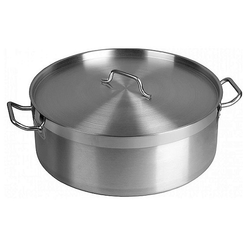 Котел 35 л. нерж. d=50 см. h=18 см. тройное дно (индукция) /1/