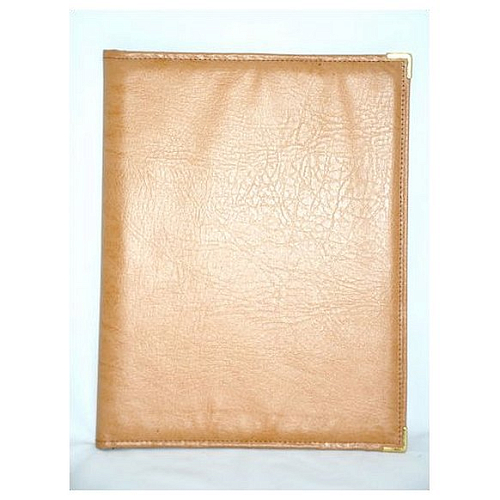 Папка-меню 32,5*24 кож.зам.-шелк бежевая съемные файлы