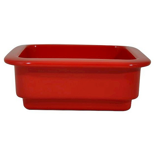 Гастроемкость 1/6 h=100 фарфор красная /1/