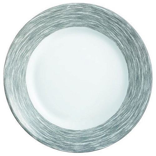Тарелка d=235 мм. серый край Браш /6/