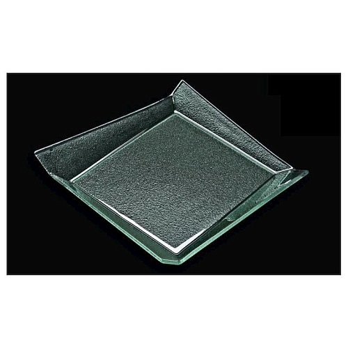 Блюдо квадратное l=250*250 мм. прозрачное стекло 3D /1/