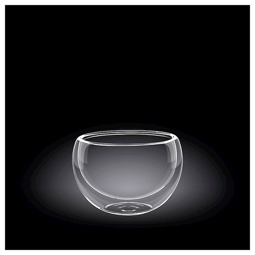 Салатник d=85 мм. 250 мл с дв. стенками Thermo Glass Wilmax /6/96/